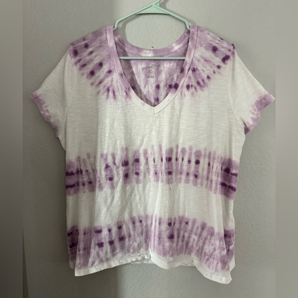 Universal Thread Tie Dye Purple White T-Shirt XXL - Picture 1 of 3